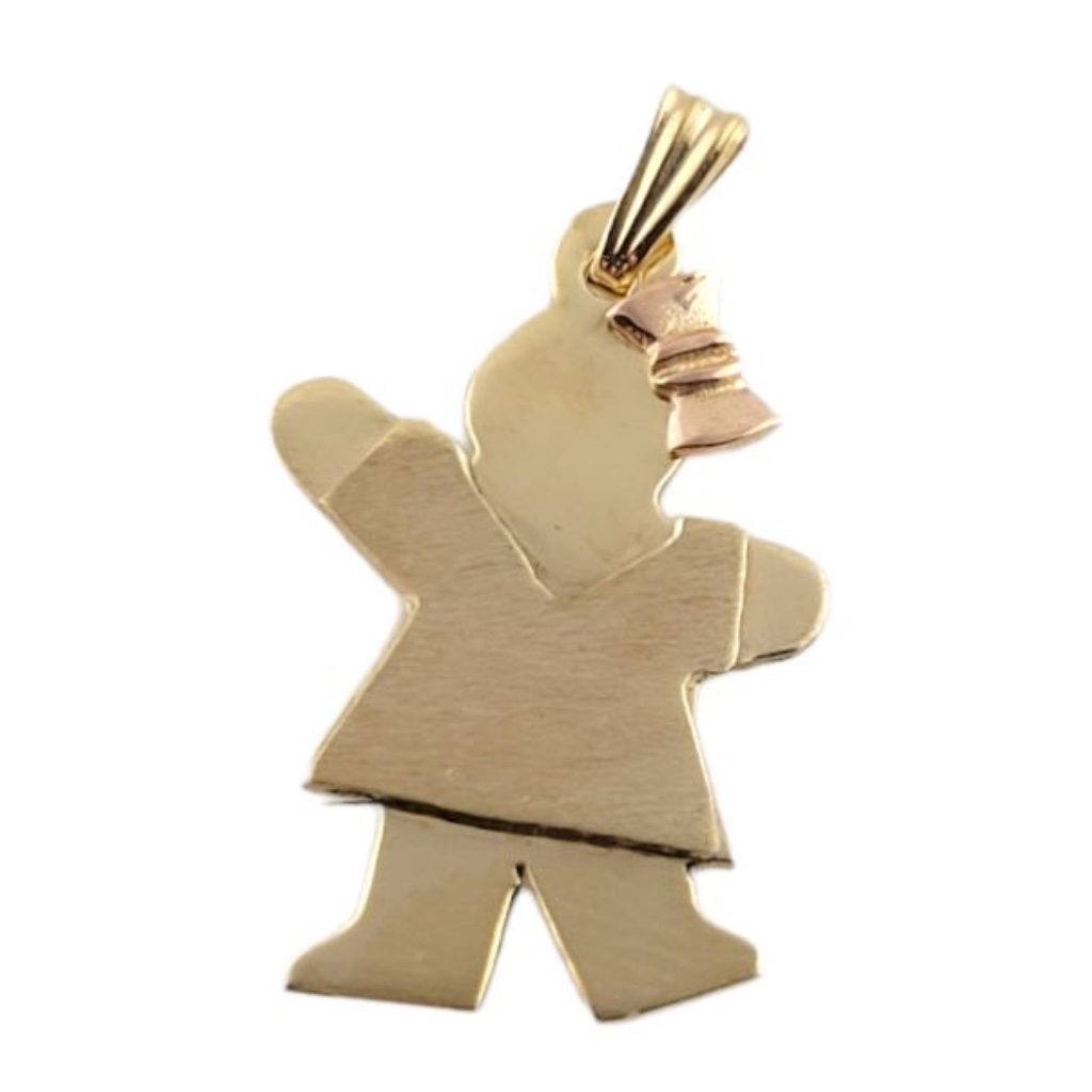 Vintage 14k Yellow Gold Little Girl Charm #12945